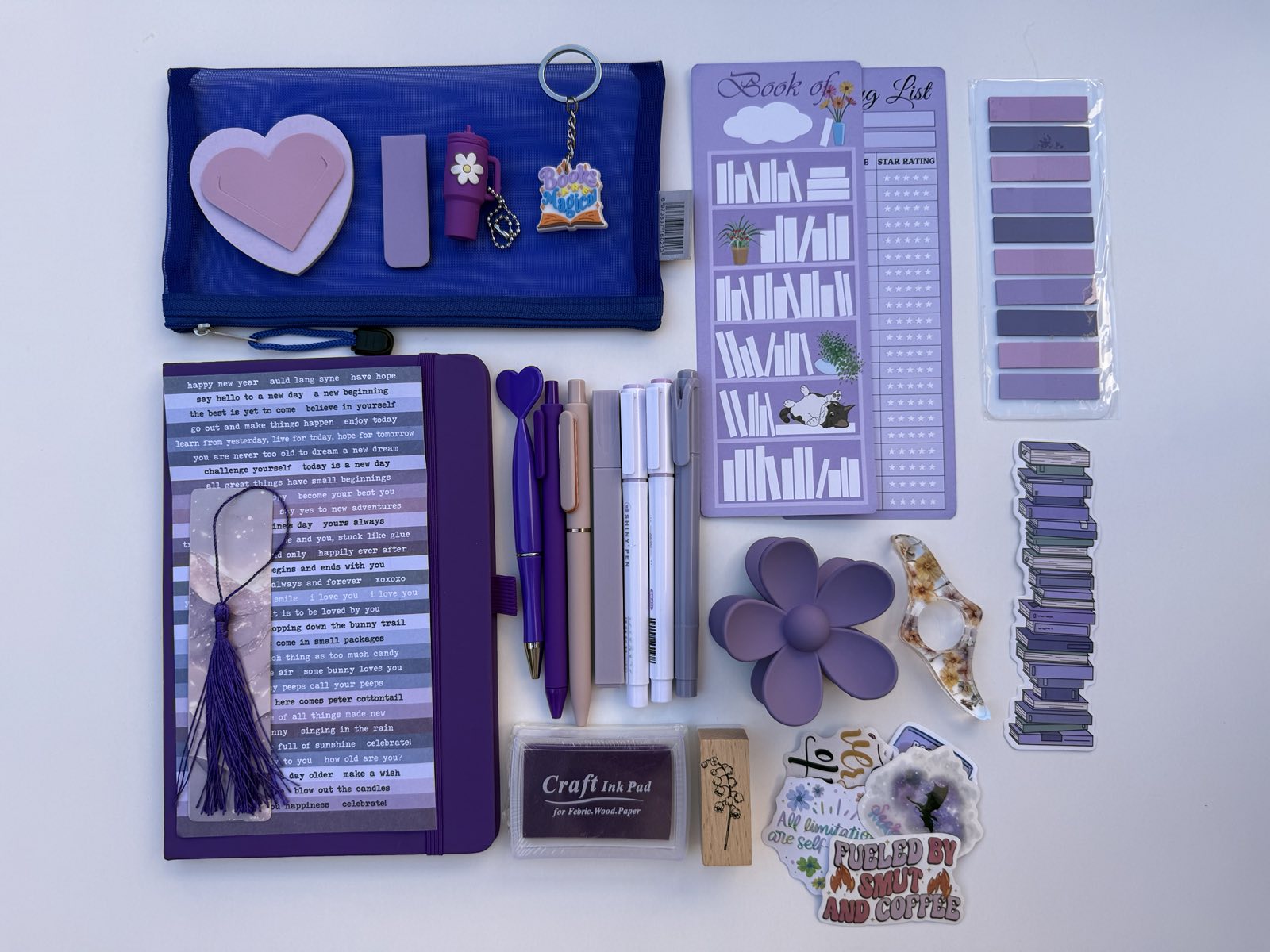 Deluxe Purple Bookish Stationery Bundle